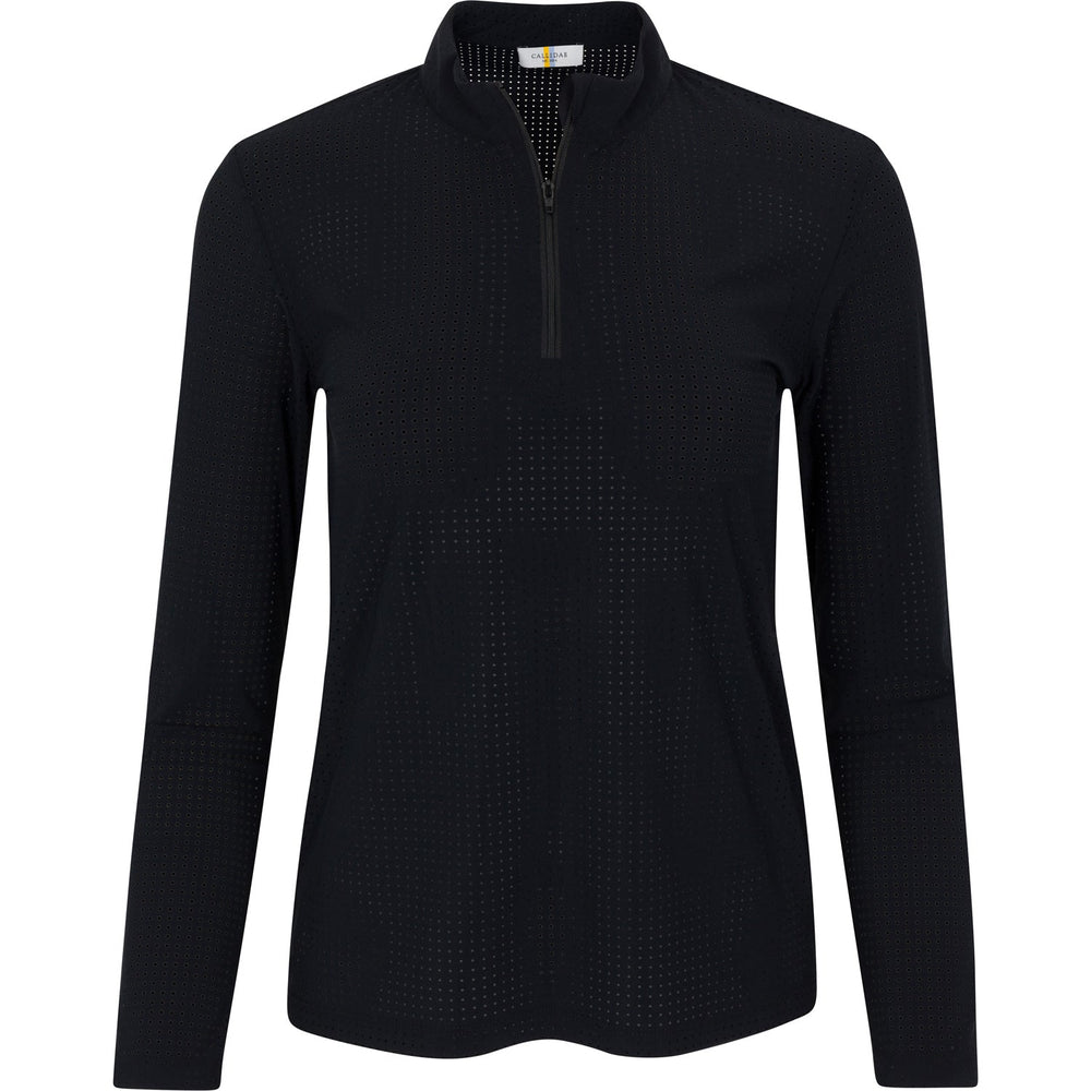 Callidae Lightweight Perforated Performance Quarter Zip | Breathable Equestrian & Sport Shirt