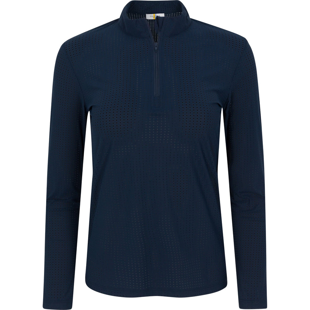 Callidae Lightweight Perforated Performance Quarter Zip | Breathable Equestrian & Sport Shirt