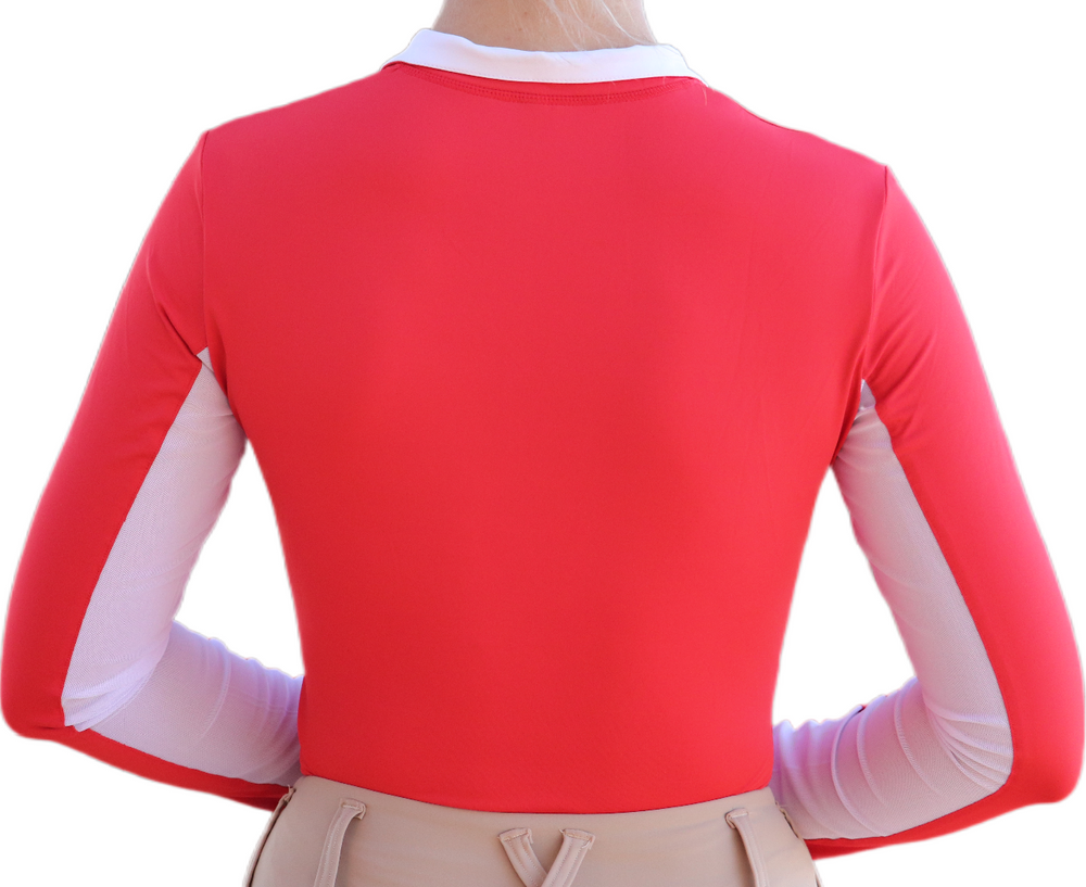 Divine Equestrian Sweet Lady Sun Shirt - Red