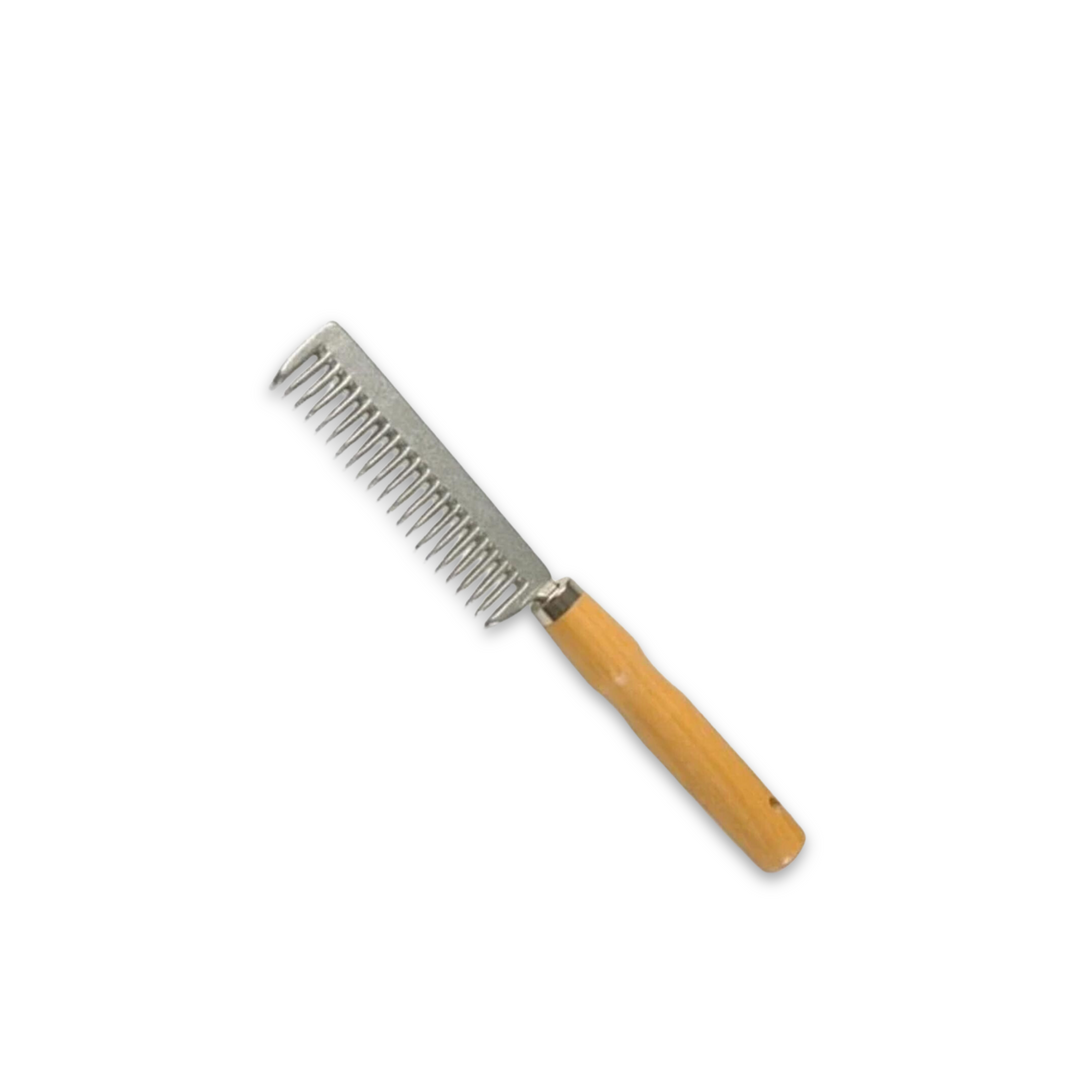 Jack's Mane and Tail Comb with Wooden Handle