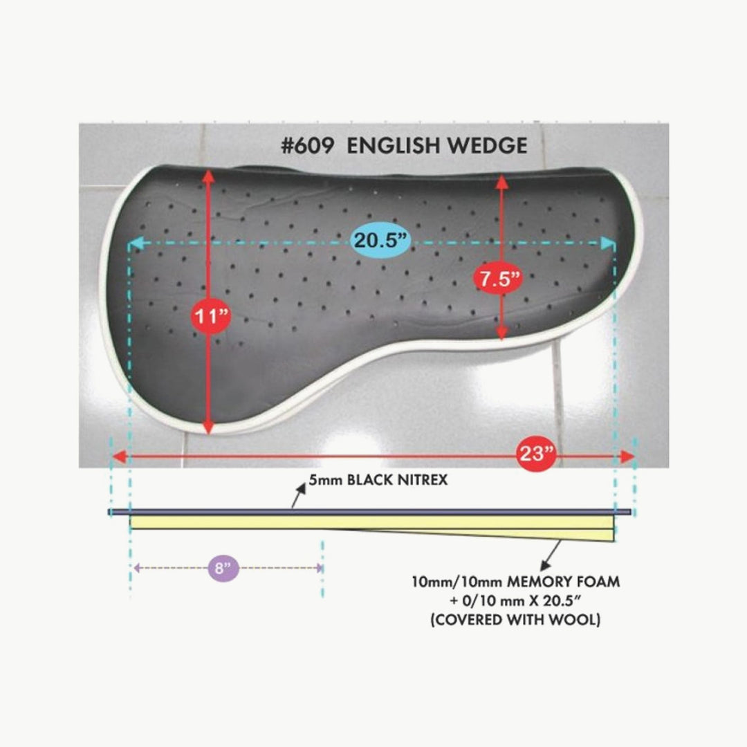 Cavallo English Wedge Pad - Corro