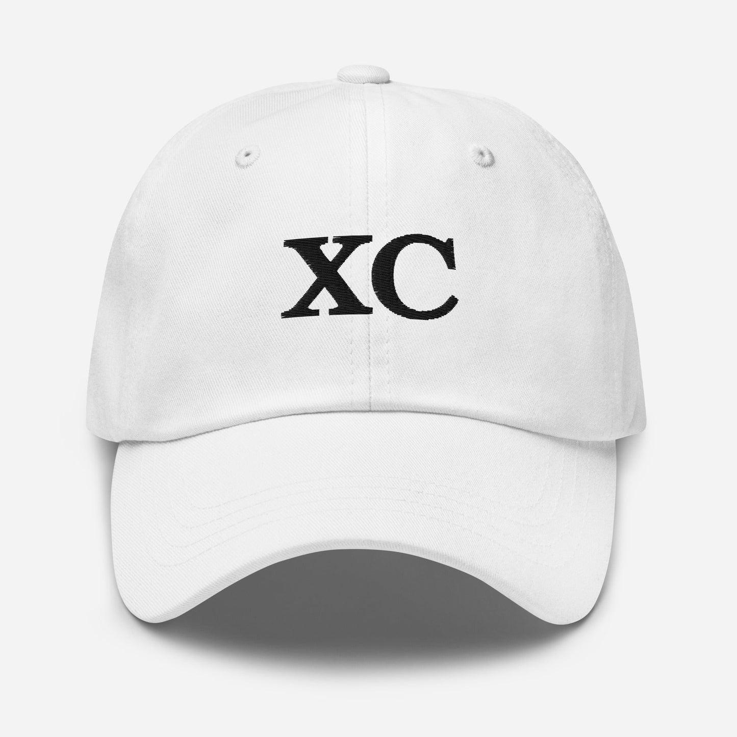 Unsustainable Apparel Dad Hat - XC - Cross Country - White