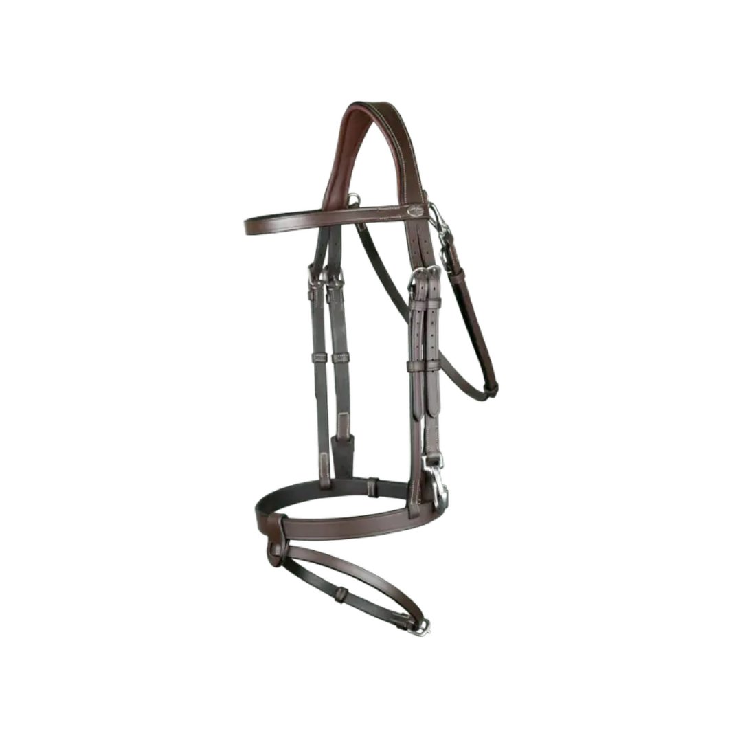 Dy'on Flat Leather Bridle With Snap Hooks - Corro