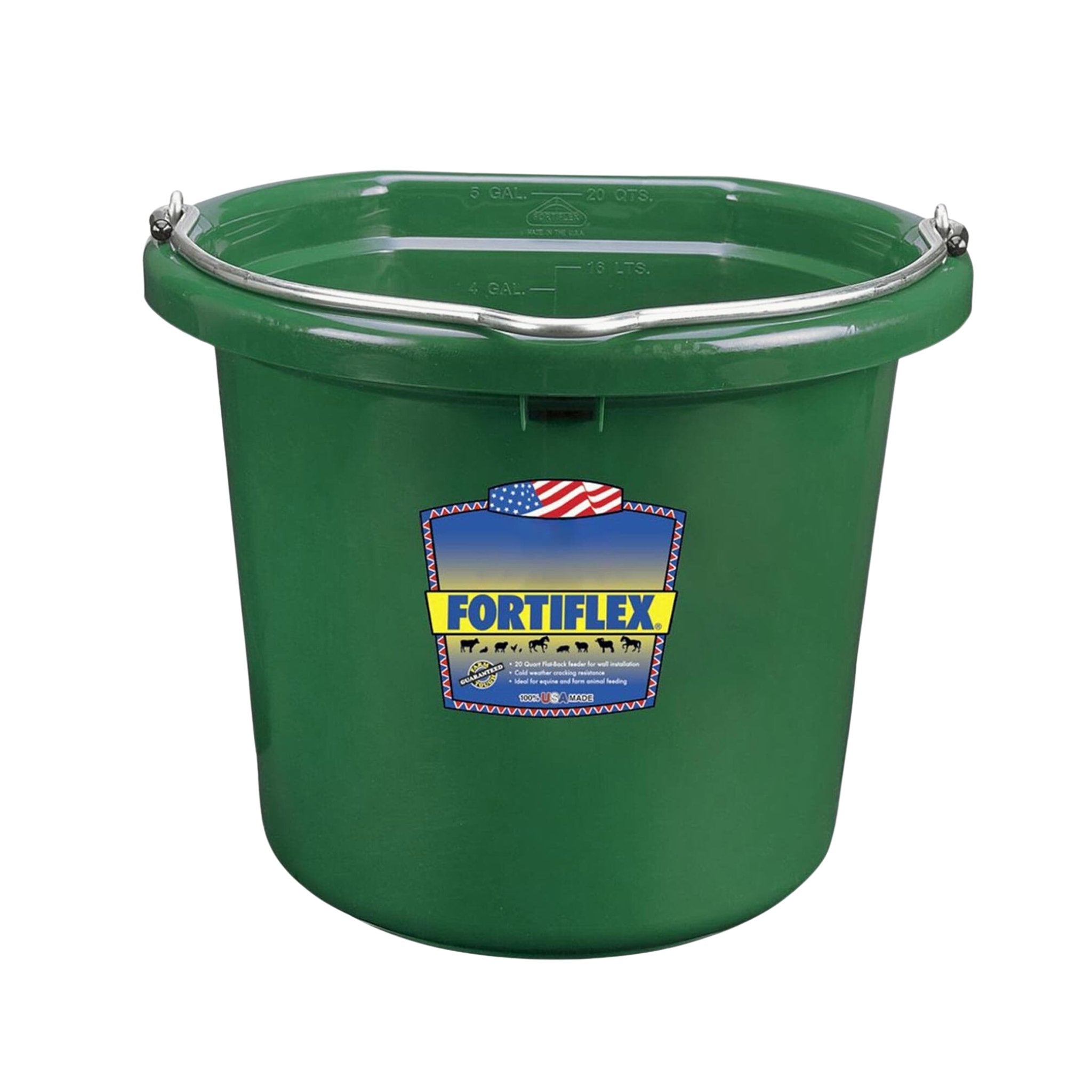 Fortiflex 20 Quart Flat Back Bucket - Corro