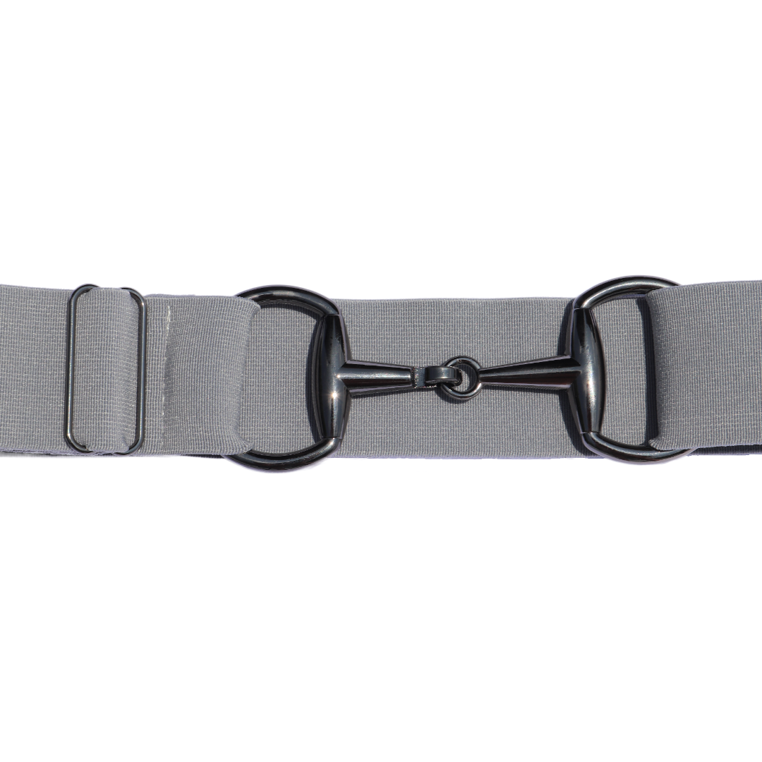 Divine Equestrian Snaffle Comfort Fit Belt - Gray