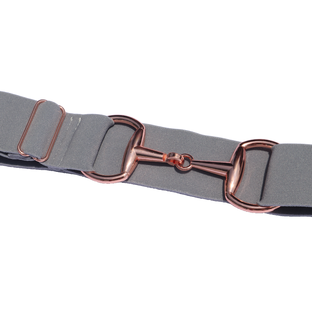Divine Equestrian Snaffle Comfort Fit Belt - Gray