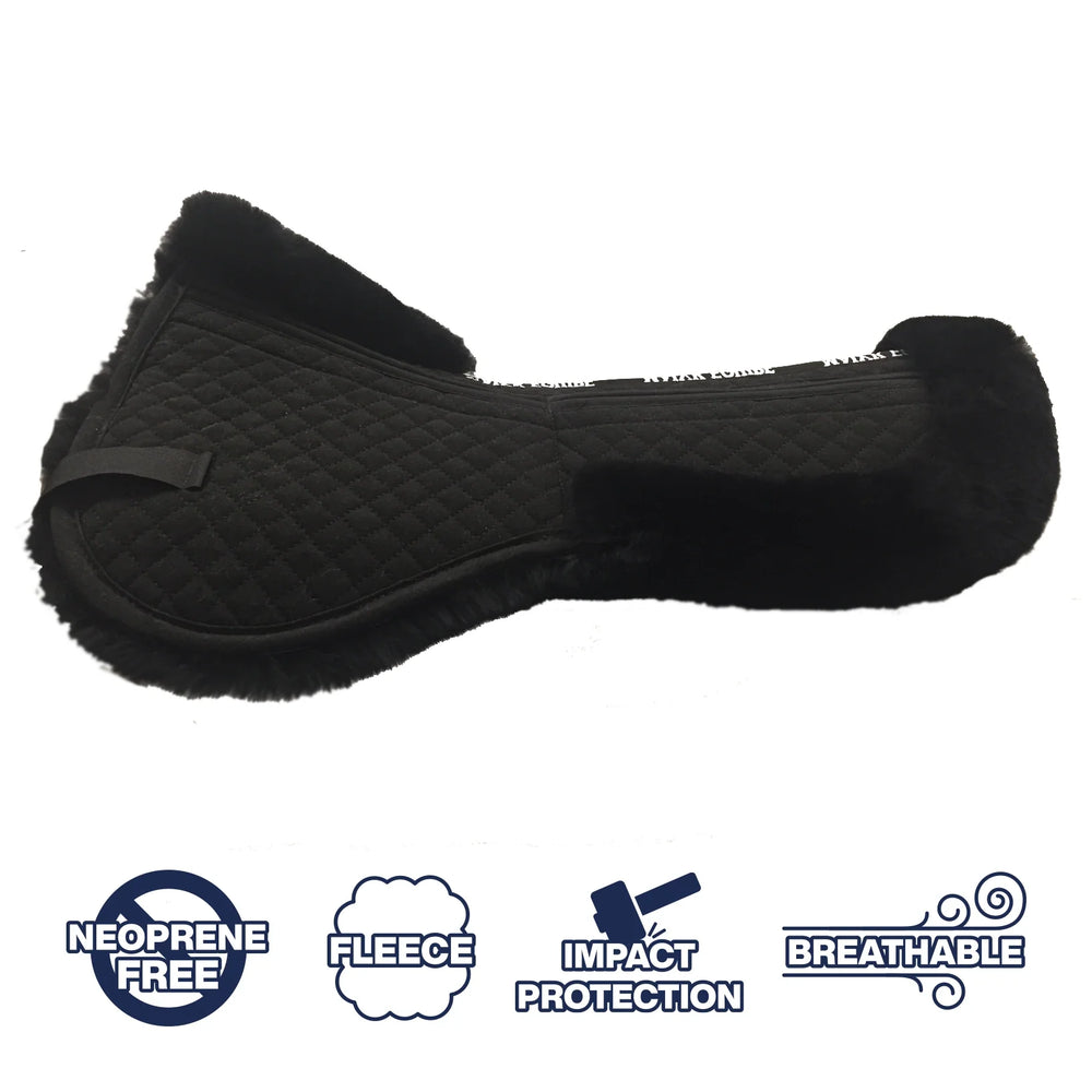 Majyk Equipe Ergonomic Full Fleece Correction Half Pad with Impact Protection Shims