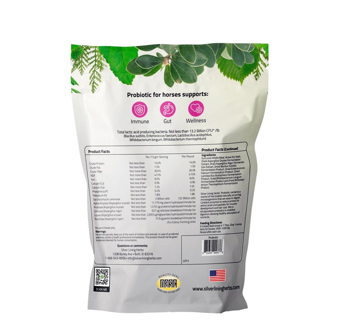 Silver Lining Herbs Horse Probiotics