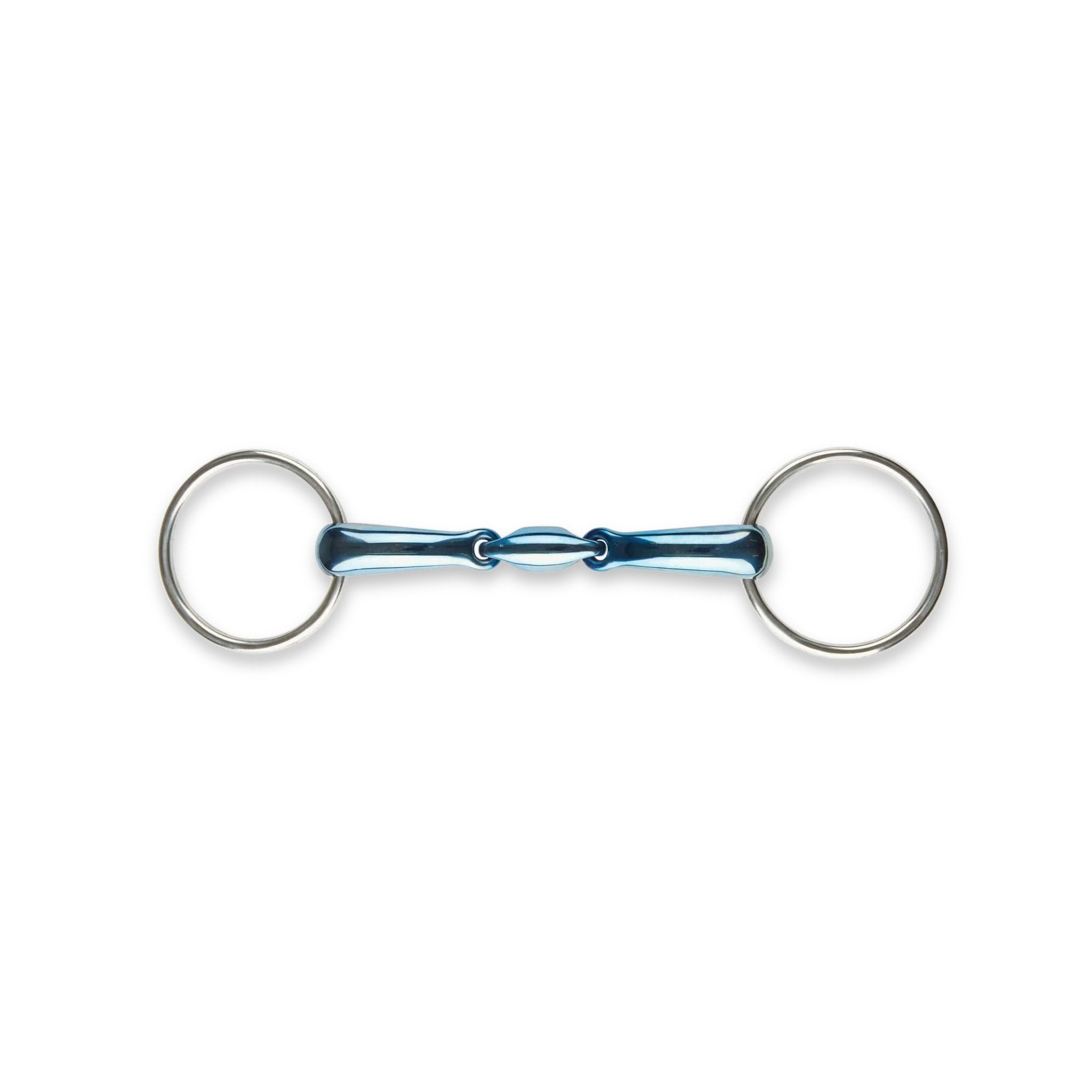 JP Korsteel Blue Steel Oval Link Loose Ring Snaffle Bit - Corro