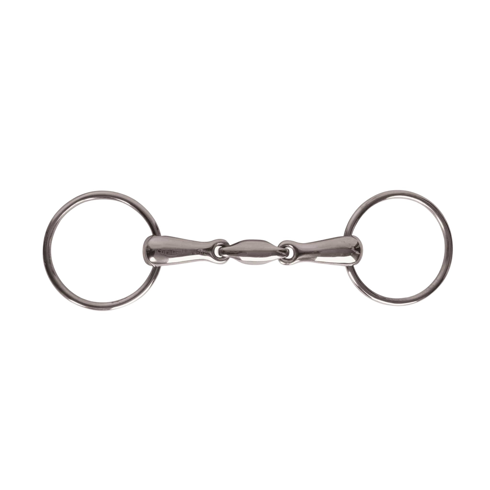 JP Korsteel Stainless Steel Oval Link Loose Ring Snaffle Bit - Corro