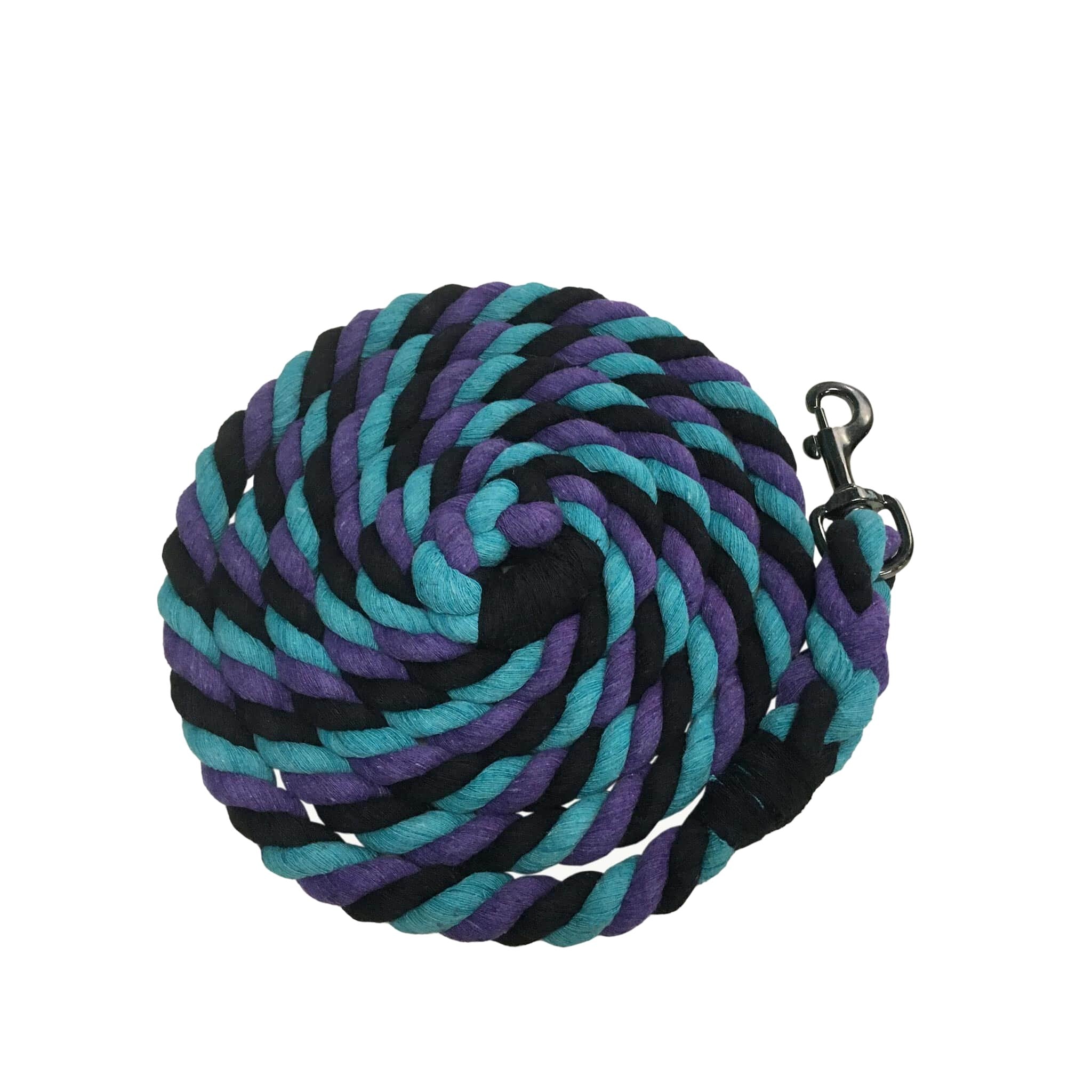 Kensington 10 - Foot Cotton Tri - Color Lead Rope - Corro