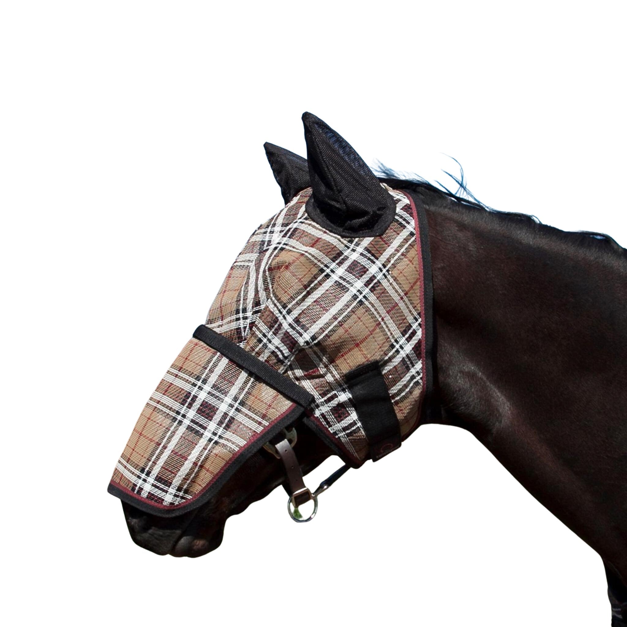 Kensington Fly Mask with Ears and Removable Nose - Corro