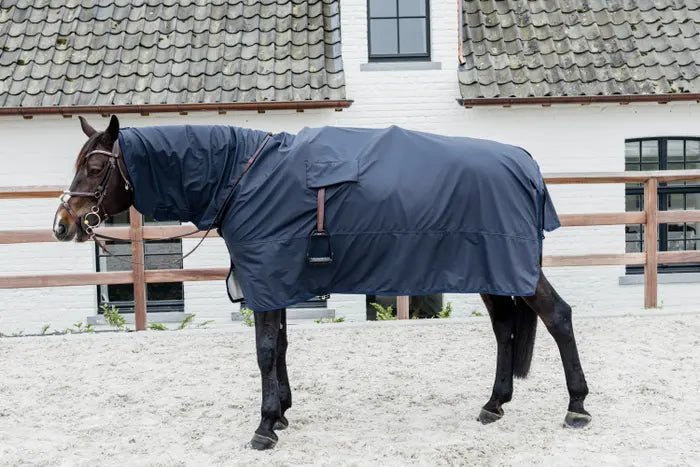 Kentucky Horseware Horse Raincoat Hurricane with stirrup holes - Corro