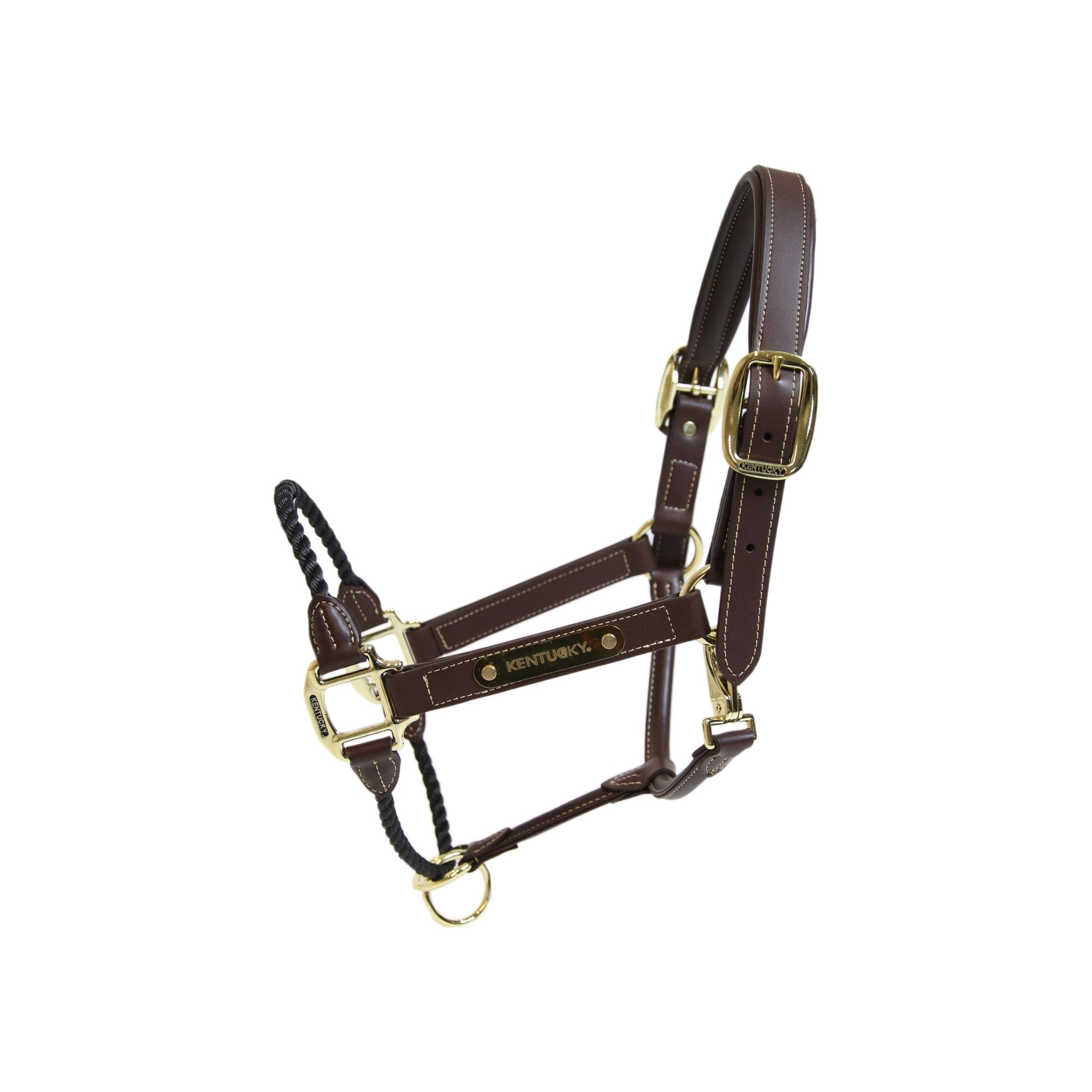 Kentucky Horsewear Leather Rope Halter - Corro