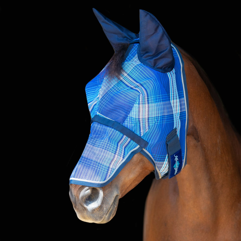 Kensington Fly Mask with Removable Nose with Soft Mesh Ears