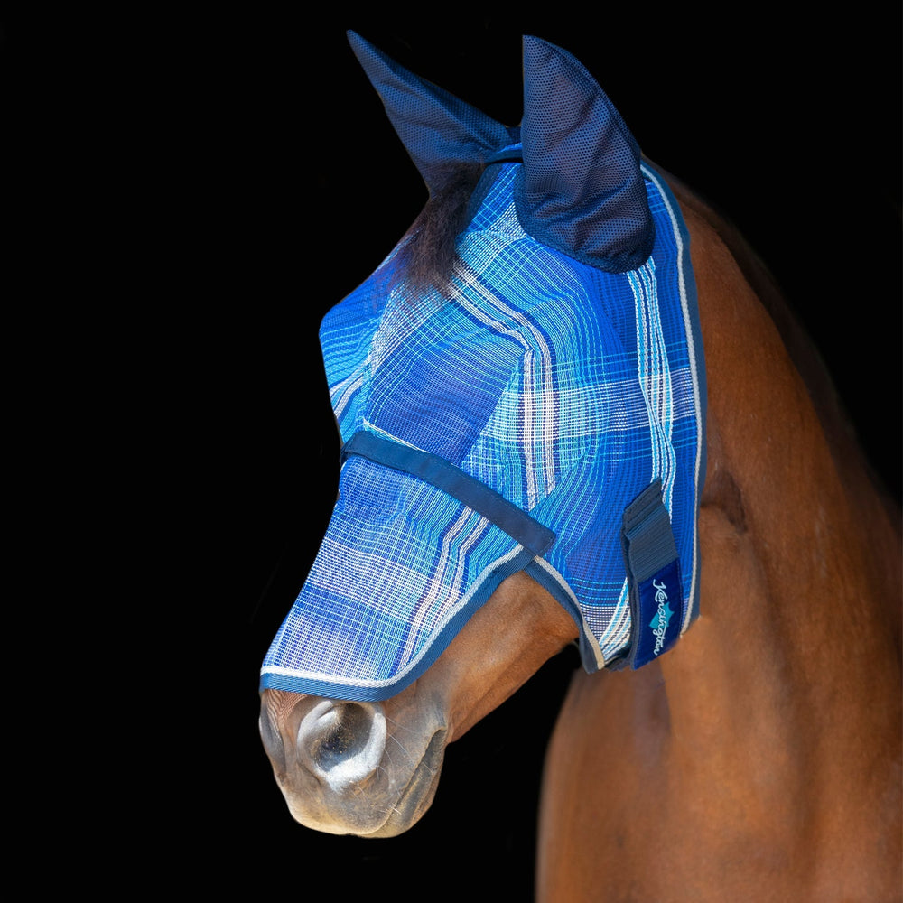 Kensington Fly Mask with Removable Nose with Soft Mesh Ears