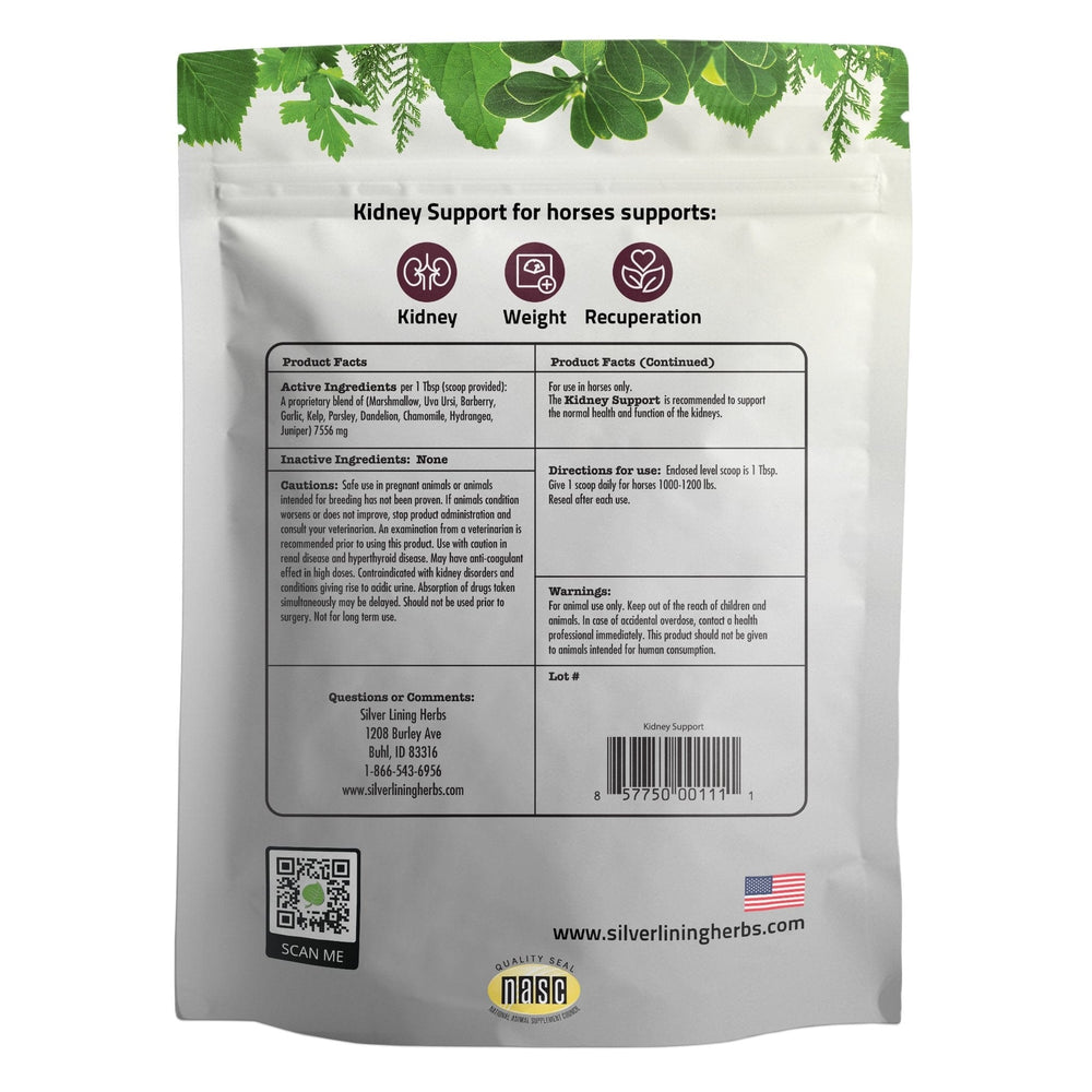 Silver Lining Herbs Kidney Support for Horses