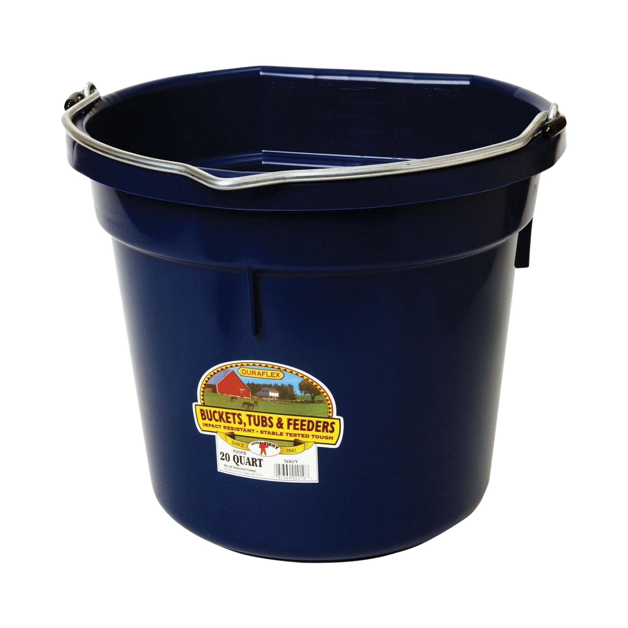 Little Giant Plastic 20 Quart Flat Back Bucket - Corro