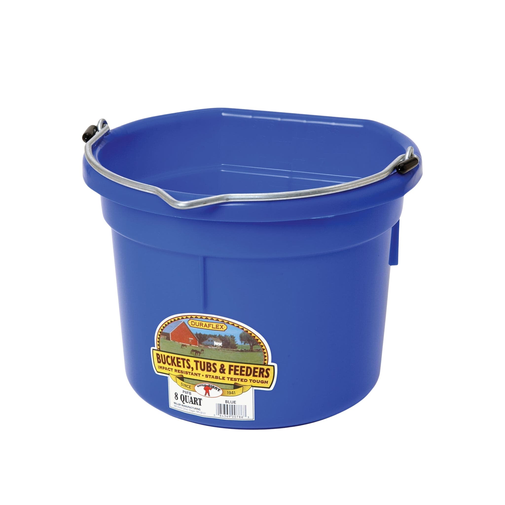 Little Giant Plastic 8 Quart Flat Back Bucket - Corro