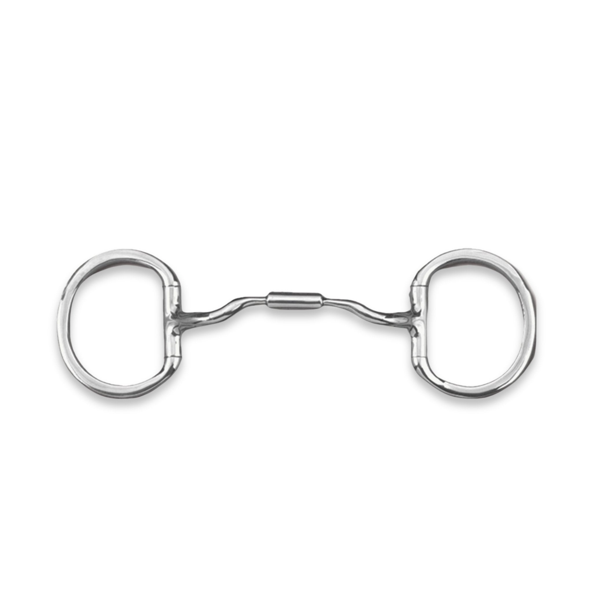 Myler Eggbutt without Hooks with Stainless Steel Low Port Comfort Snaffle (MB 04, Level 2) - Corro