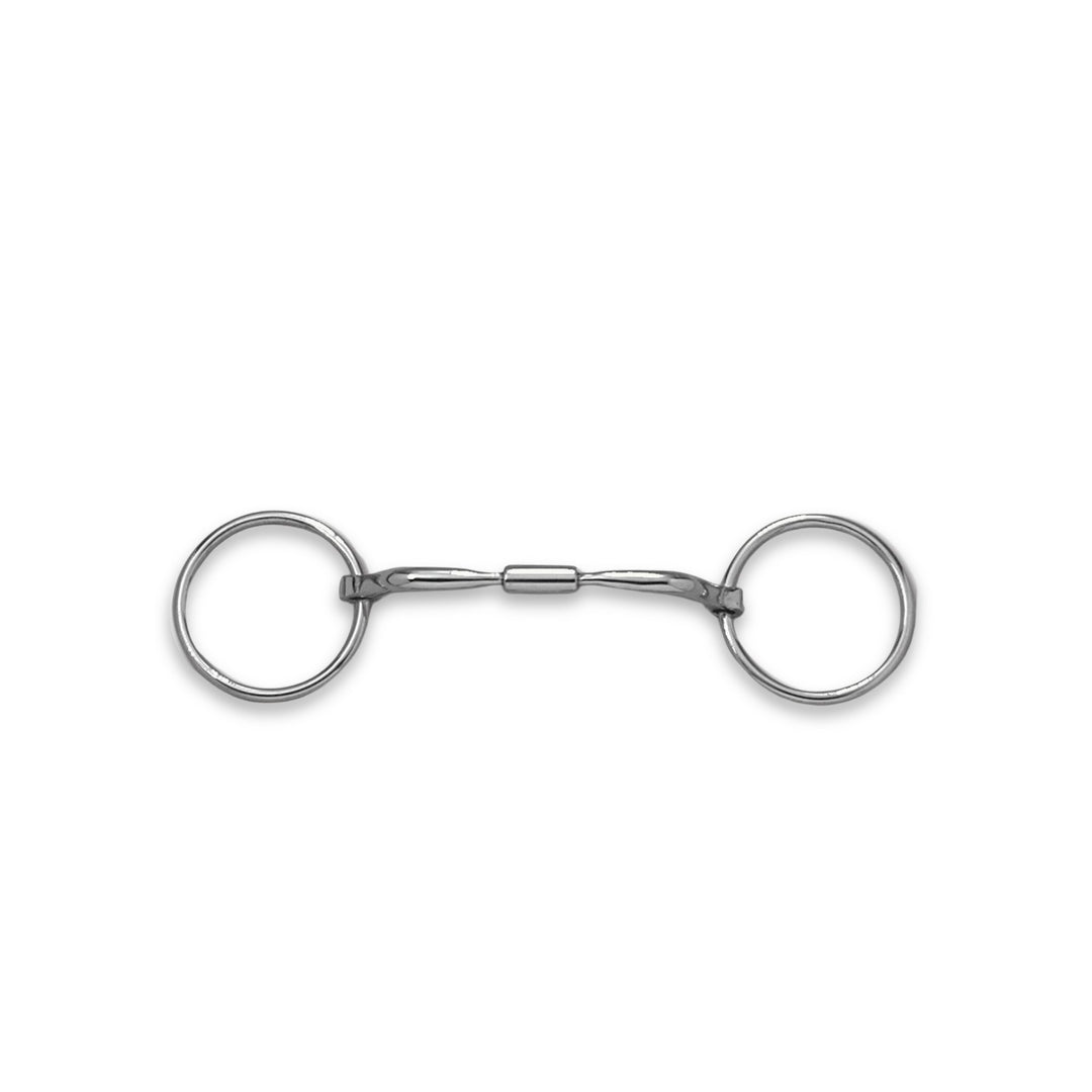 Myler Loose Ring with Sweet Iron Comfort Snaffle Wide Barrel (MB 02, Level 1) - Corro