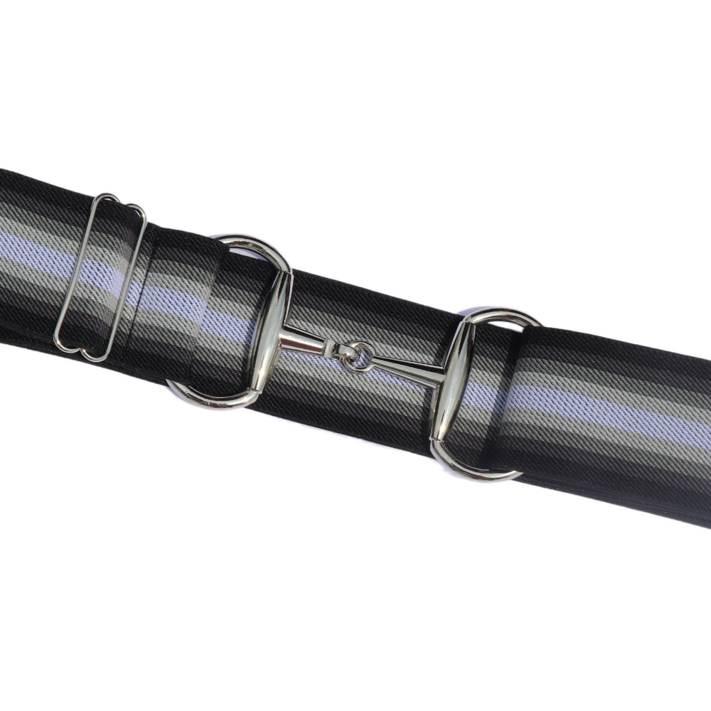 Divine Equestrian Snaffle Comfort Fit Belt - Black & White Ombre