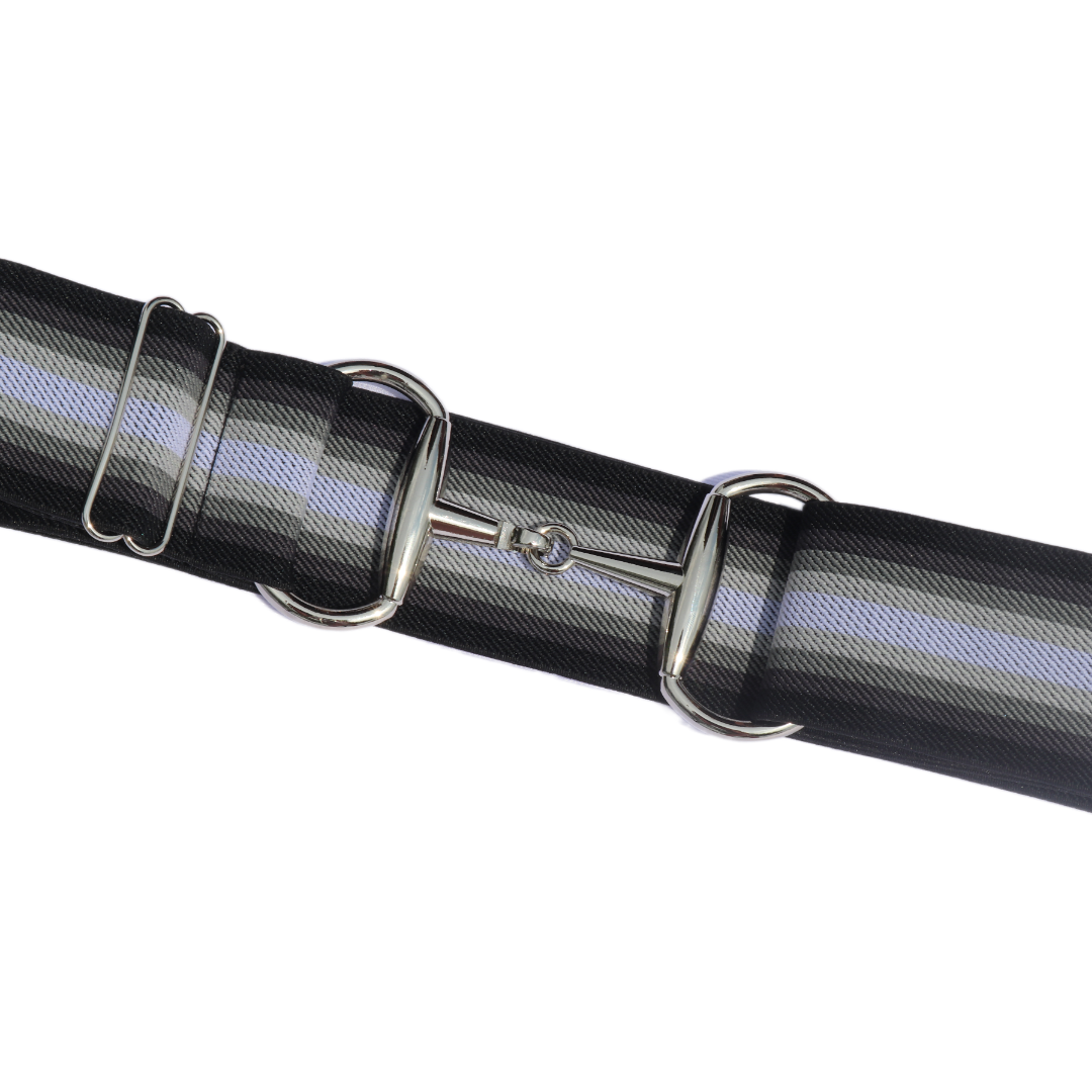 Divine Equestrian Snaffle Comfort Fit Belt - Black & White Ombre