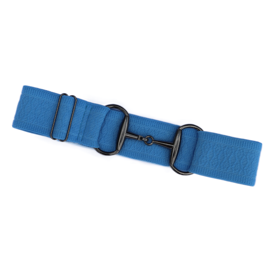 Divine Equestrian Snaffle Comfort Fit Belt - Fancy Blue