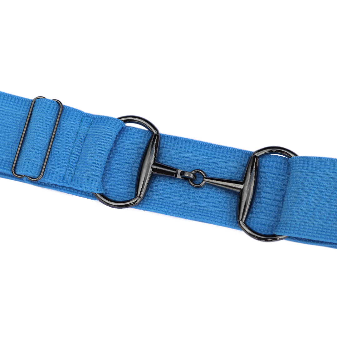 Divine Equestrian Snaffle Comfort Fit Belt - Fancy Blue