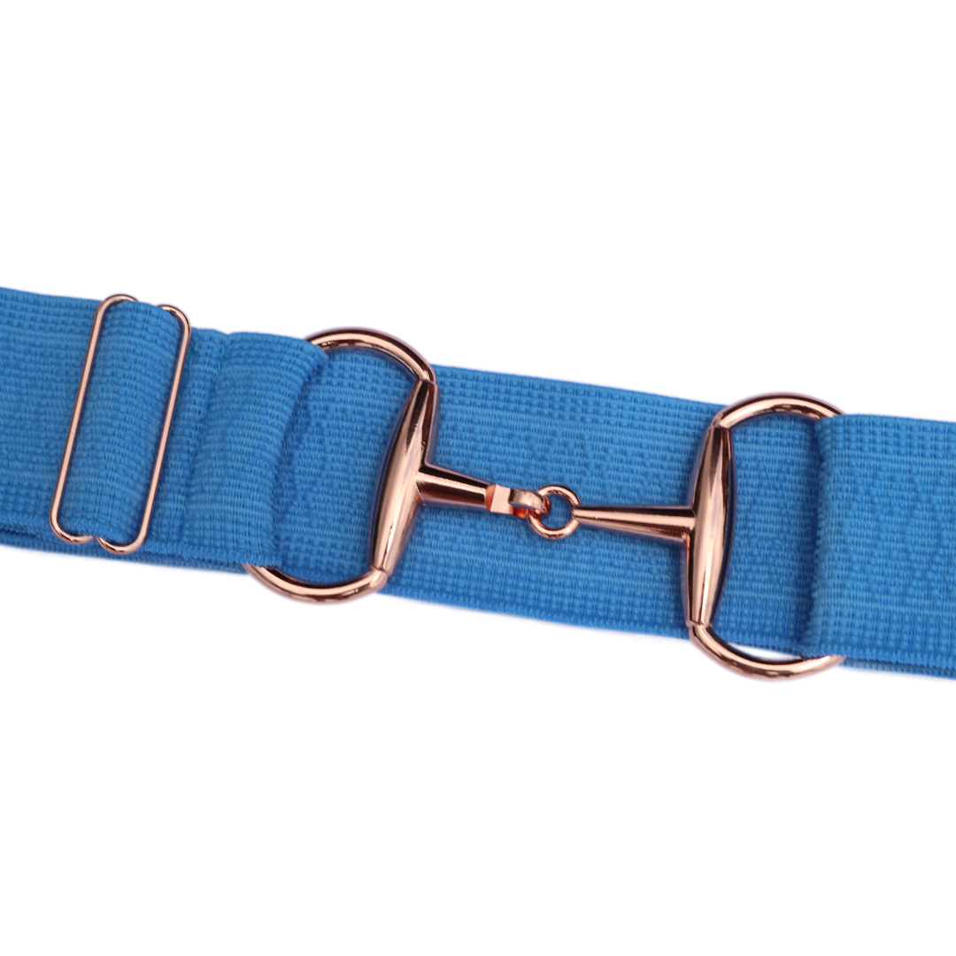 Divine Equestrian Snaffle Comfort Fit Belt - Fancy Blue