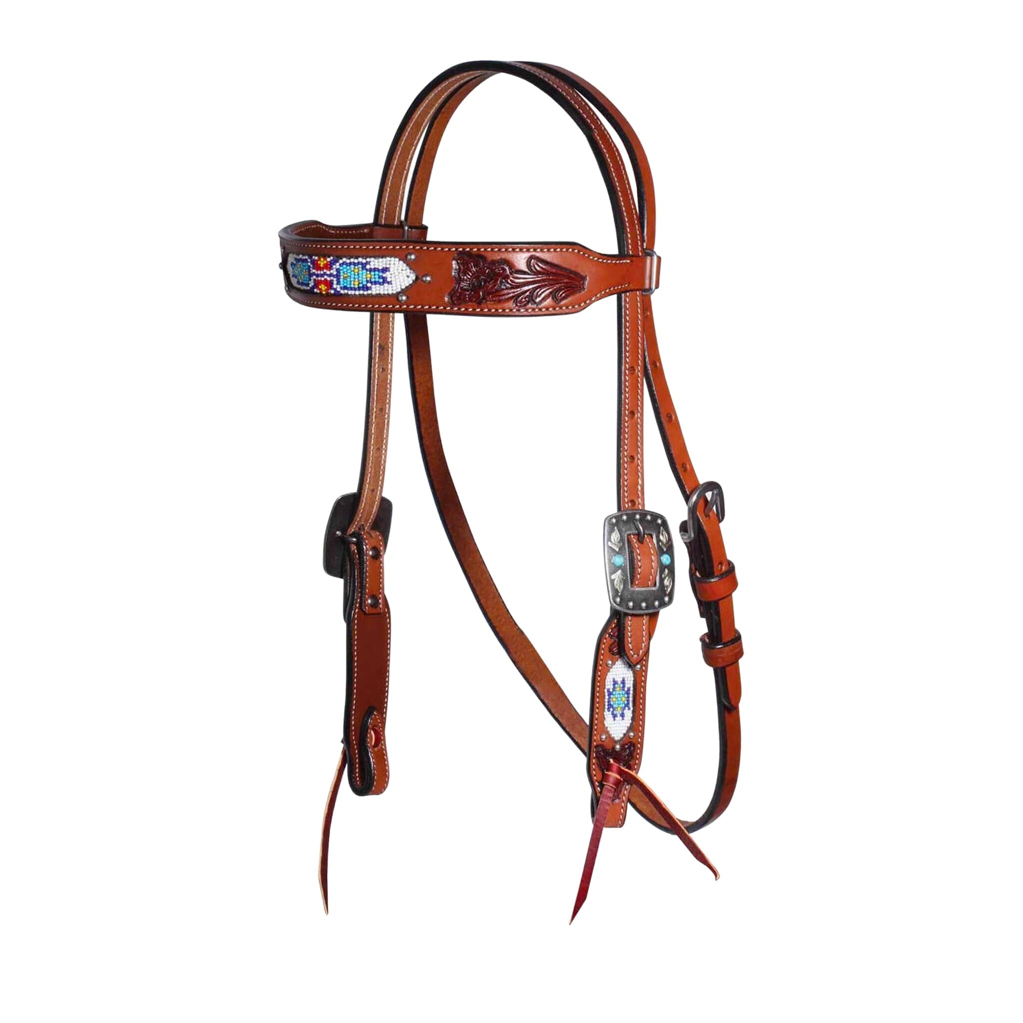 Professional's Choice Beaded Browband Headstall - Corro