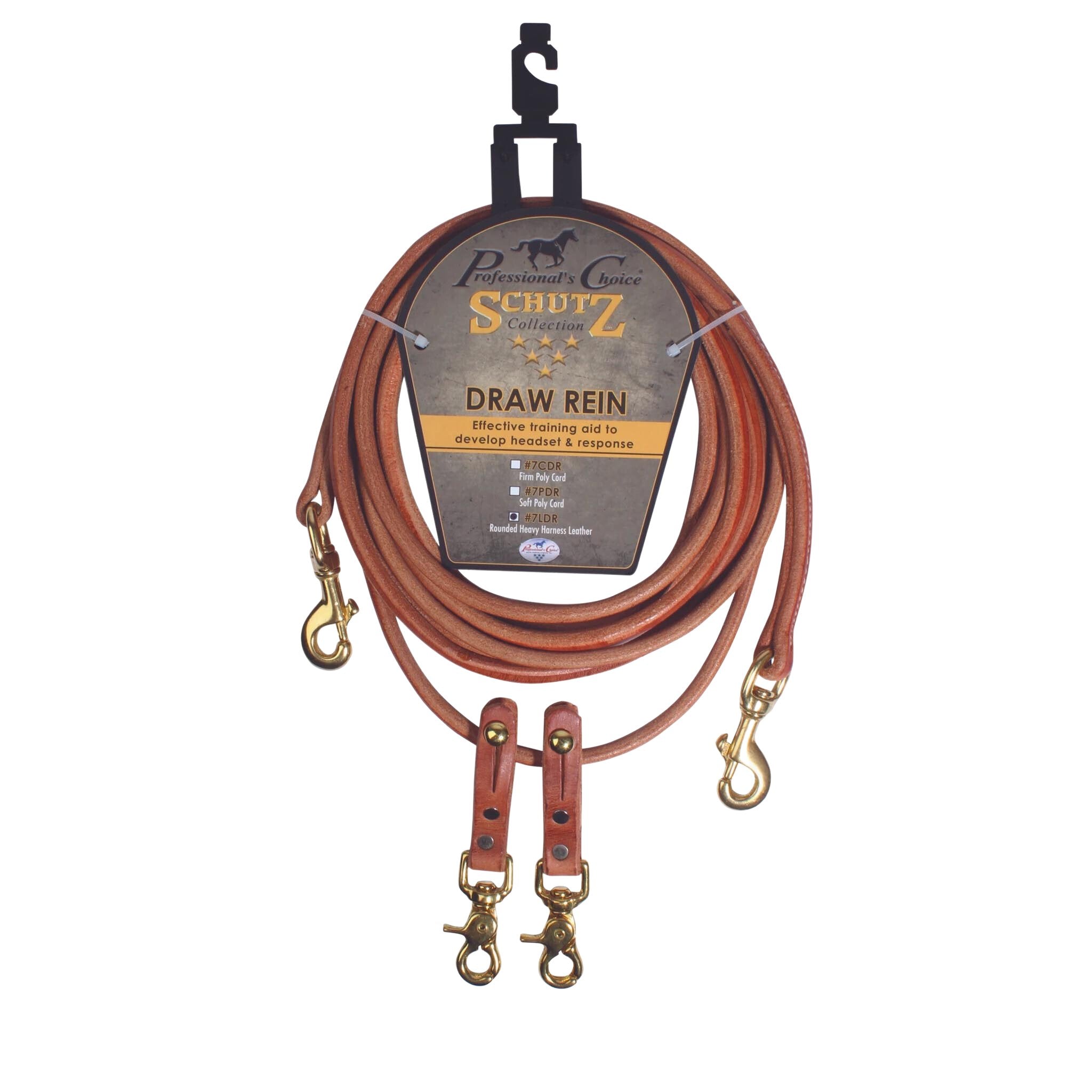 Professional's Choice Schutz Collection Rounded Draw Reins - Corro