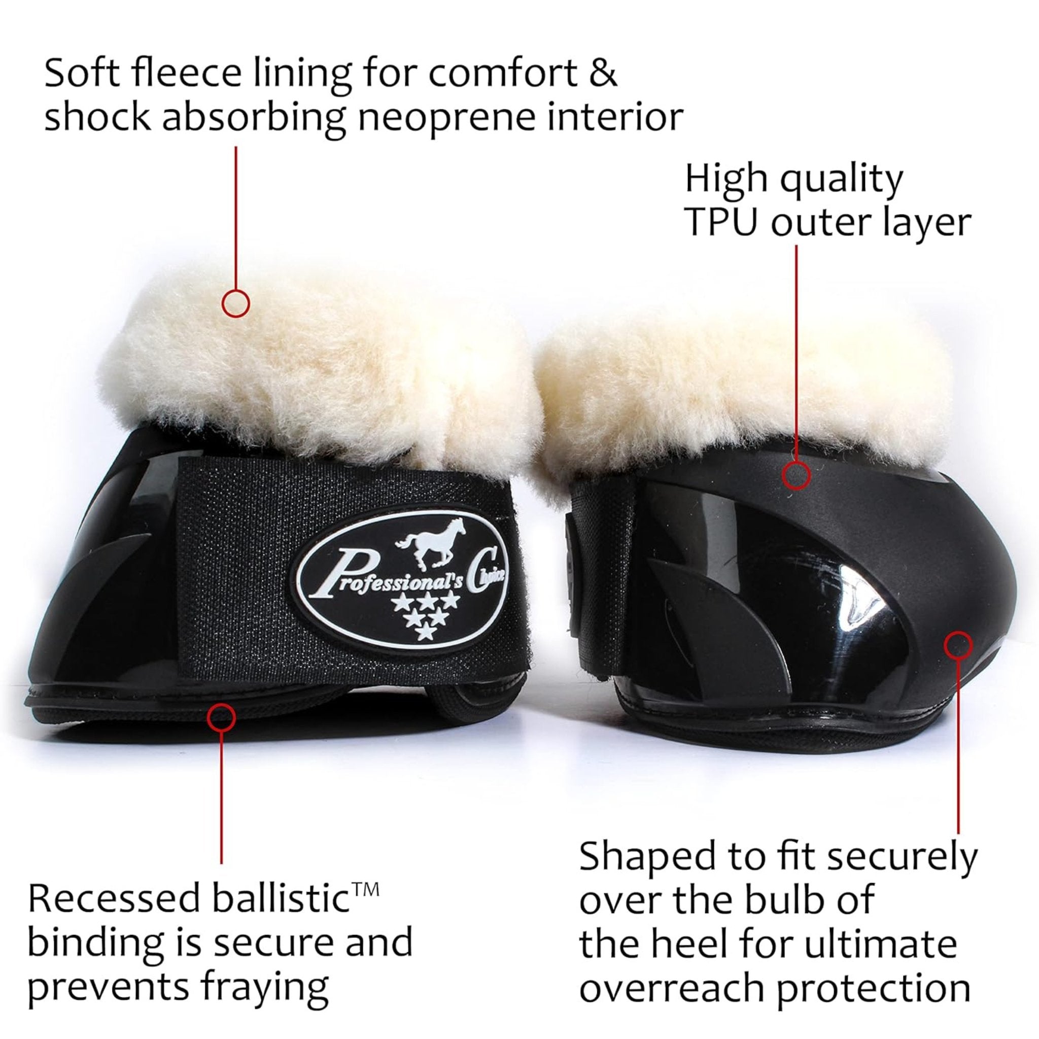 Professionals Choice Spartan II Bell Boot with Fleece - Corro