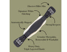 Remarkable Leather Goods Sheepskin Leather Dressage Girth - Corro