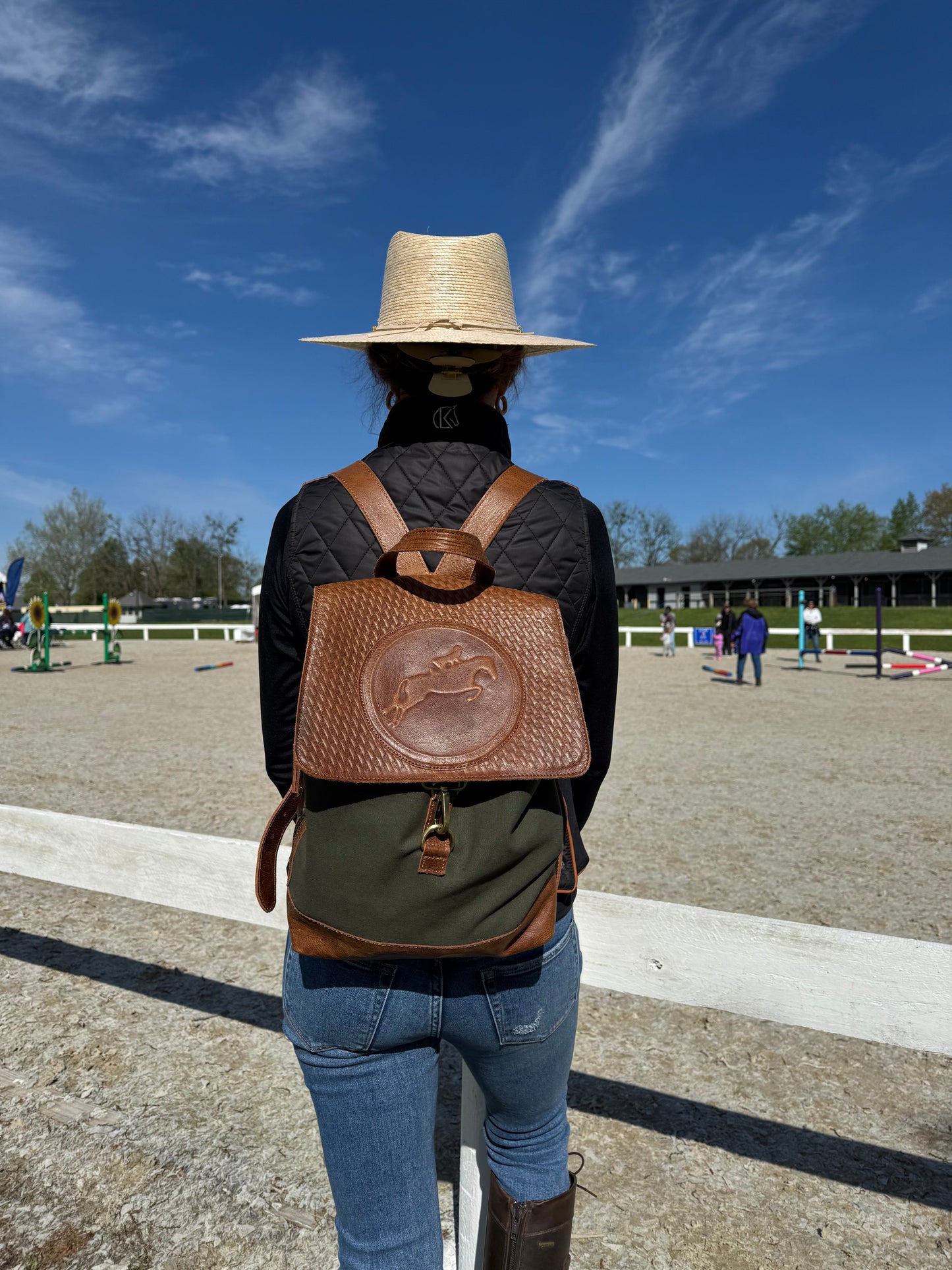 Tucker Tweed Equestrian Barn Backpack