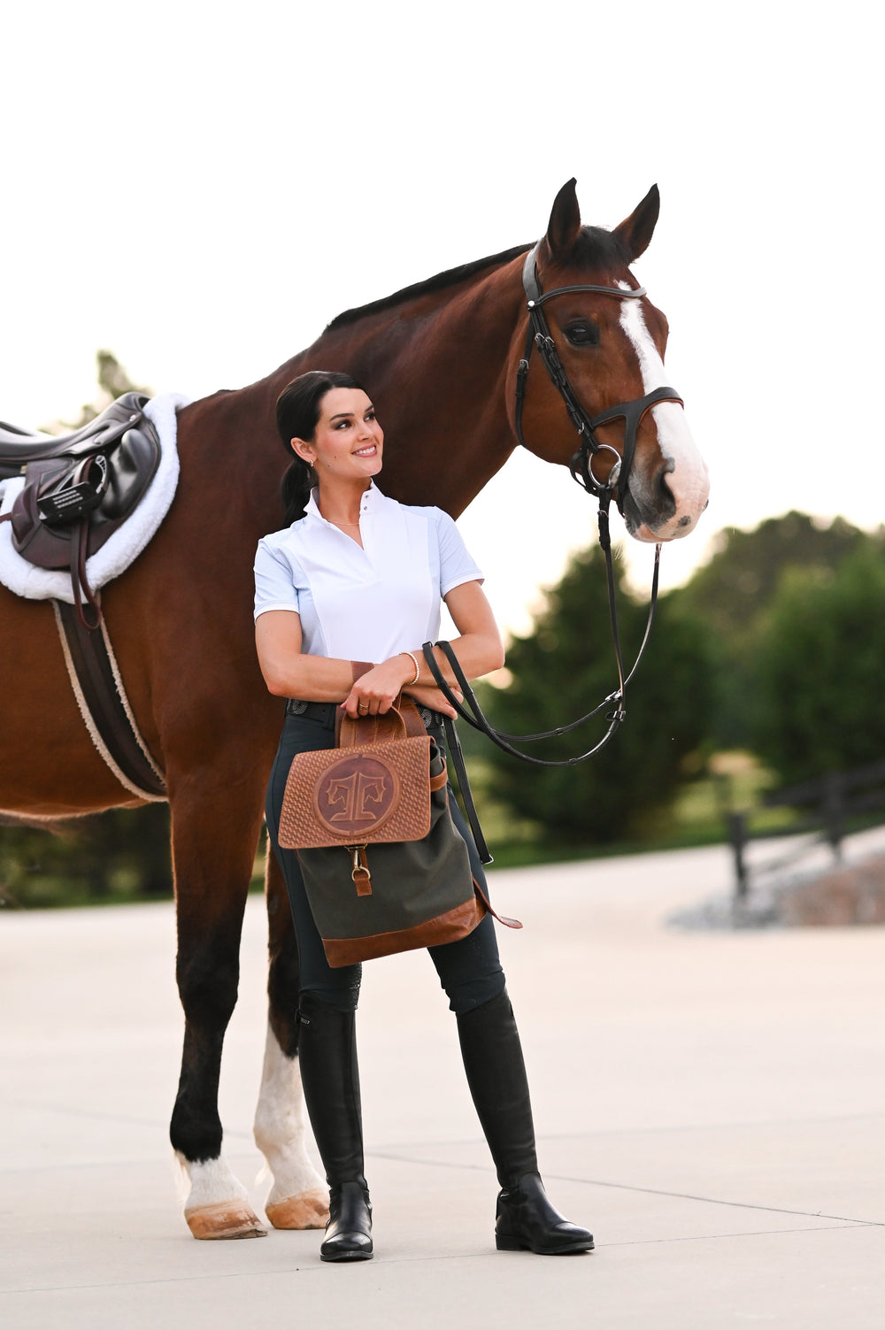 Tucker Tweed Equestrian Barn Backpack