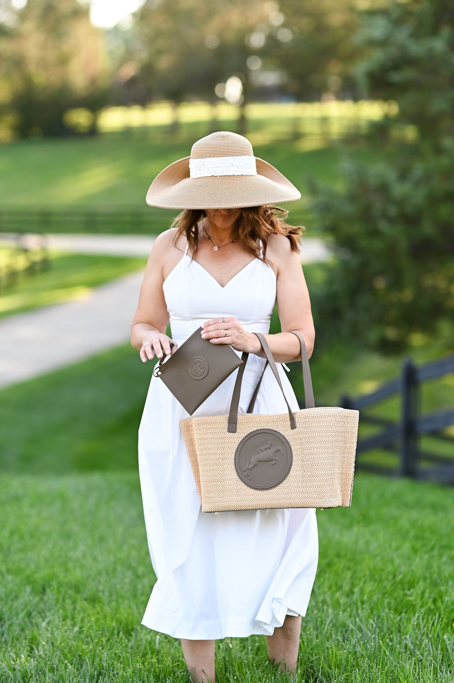 Tucker Tweed Equestrian Barn to Beach Tote