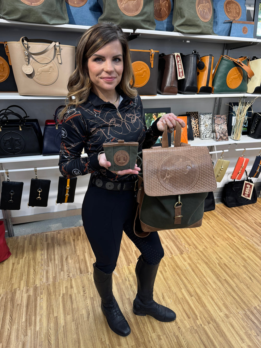 Tucker Tweed Equestrian Barn Backpack