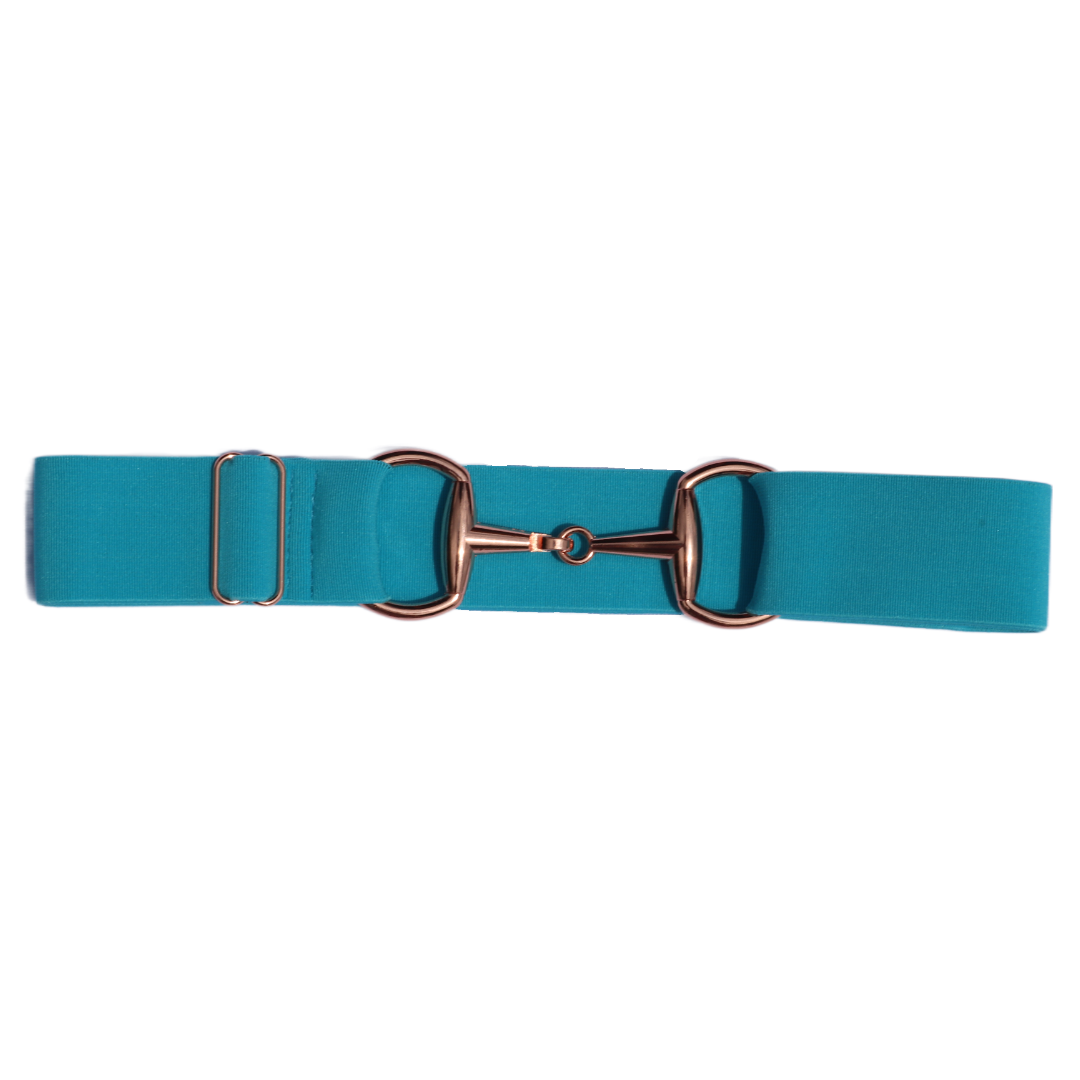 Divine Equestrian Snaffle Comfort Fit Belt - Turquoise