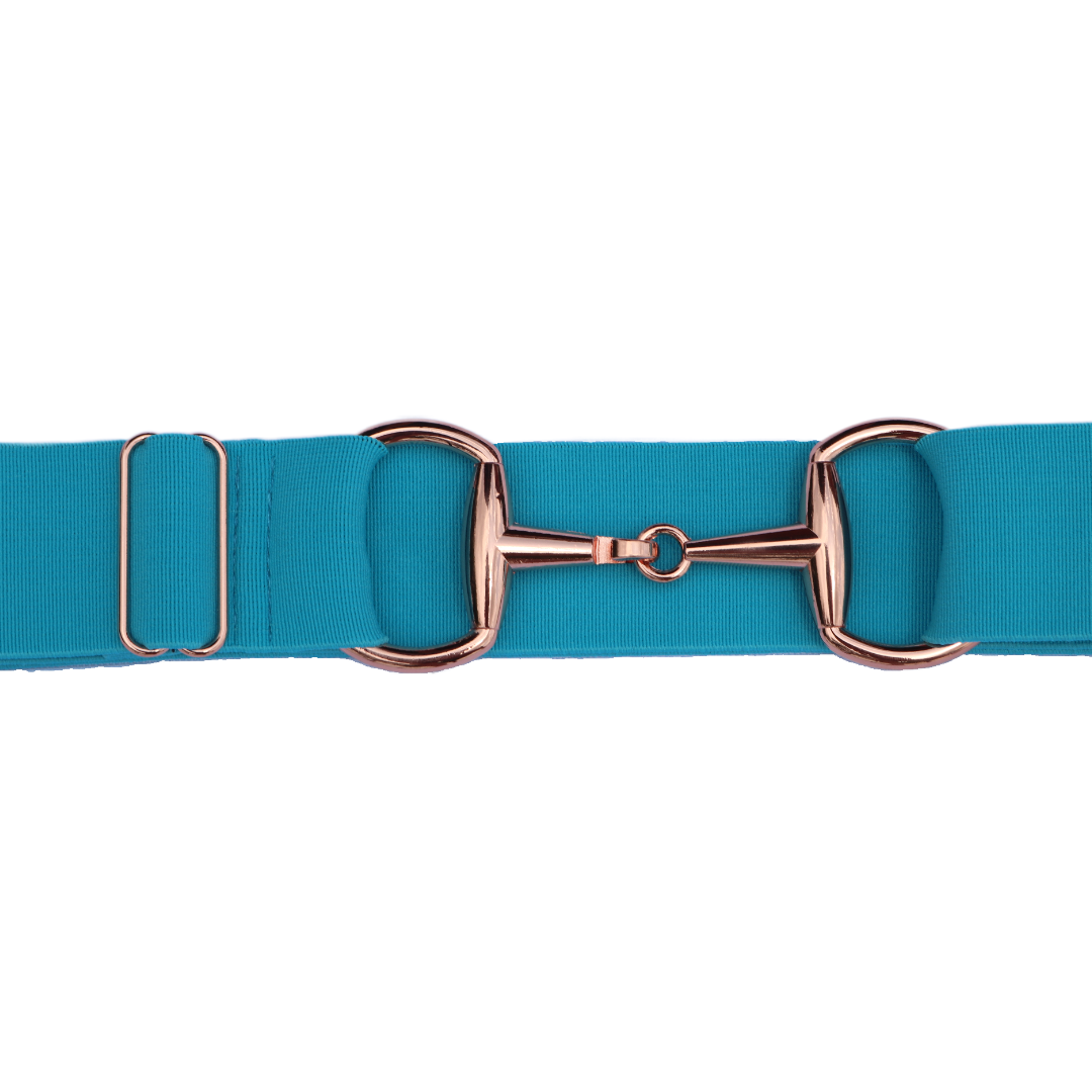 Divine Equestrian Snaffle Comfort Fit Belt - Turquoise