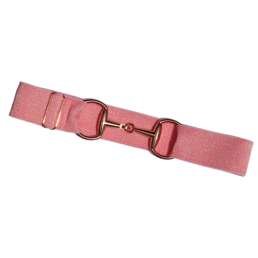 Divine Equestrian Snaffle Comfort Fit Belt - Unicorn Pink
