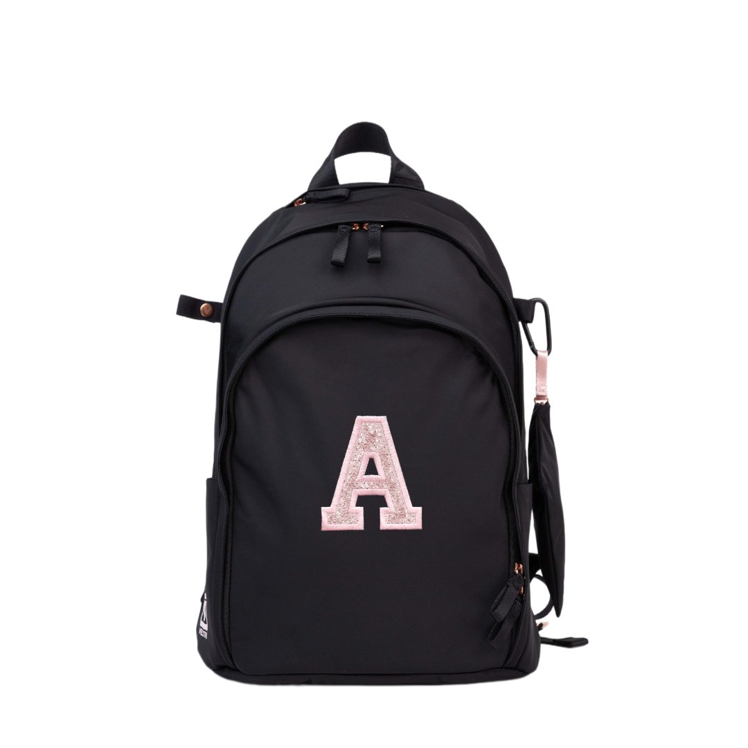 Veltri Sport Initial Delaire Backpack - Black Rose Gold - Corro