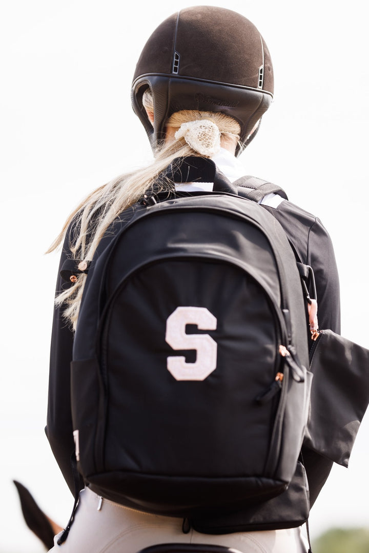 Veltri Sport Initial Delaire Backpack - Black Rose Gold - Corro