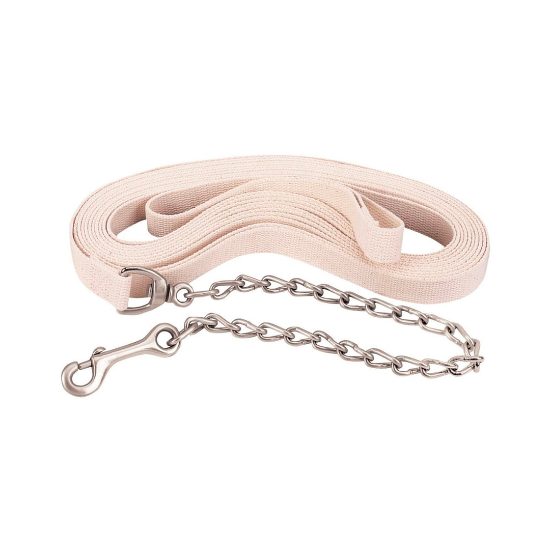 Weaver Leather Flat Cotton Lunge Line with Chain - Corro