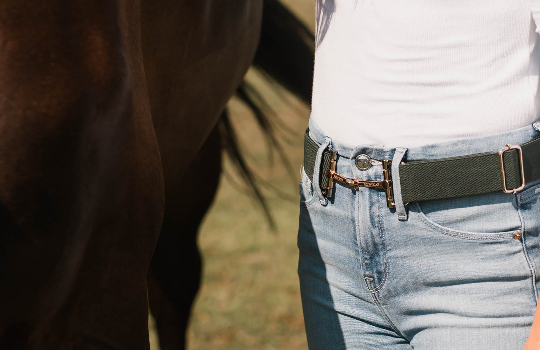 Free Ride Equestrian D-Ring Bit Belt