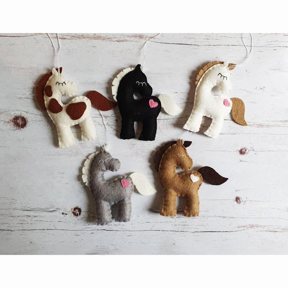 Grab a Coffee Corro Exclusive: Hand-stitched Horse Ornament by Grab a Coffee Designs